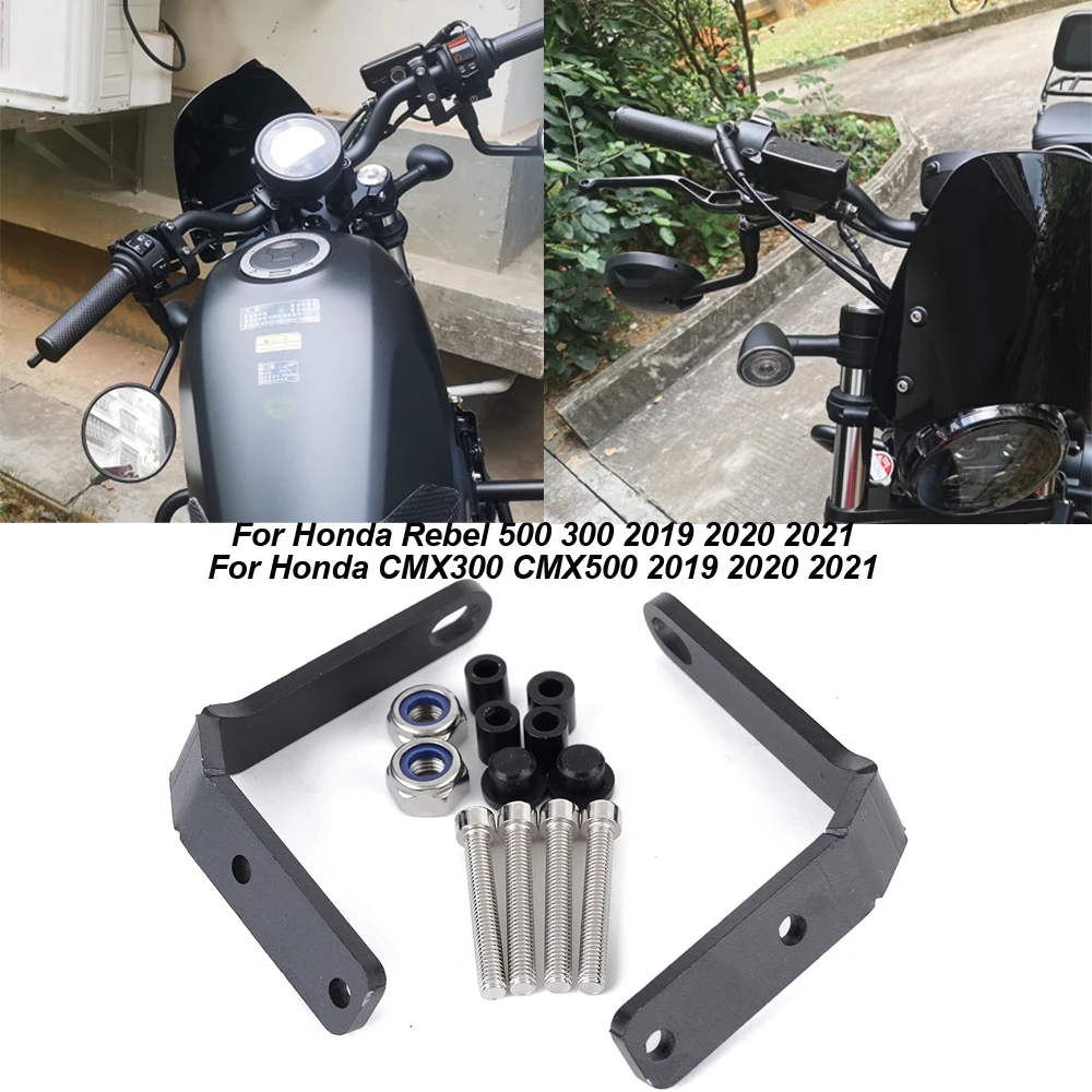 

Rebel500 Rebel300 Handlebar Rear View Side Mirror Spotlight Bracket For Honda CMX500 CMX300 Rebel CMX 500 300 2019 2020 2021