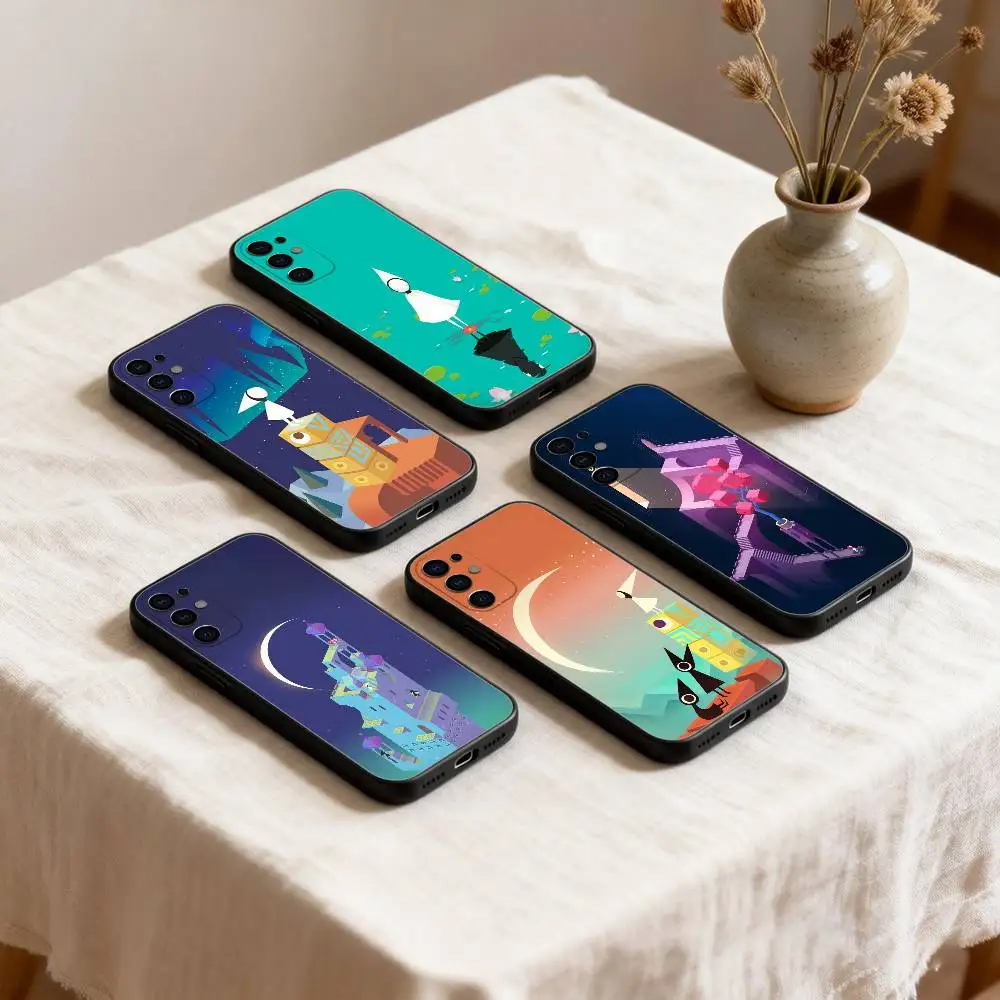 

Monument Valley Phone Case For Samsung S26,25,24,23,22,30,21,10,9,Ultra,Plus,Lite Black Soft Case