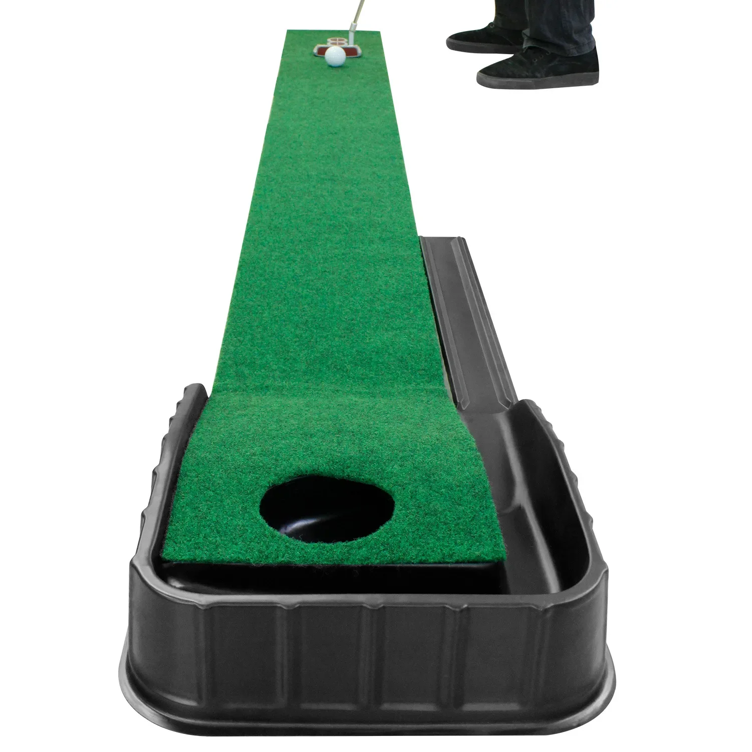 NewIndoor Training Golf Hitting Carpet Mini Putting Ball Pad Practice Mat Lightweight Washable Anti-Slip Practice Golf Mat