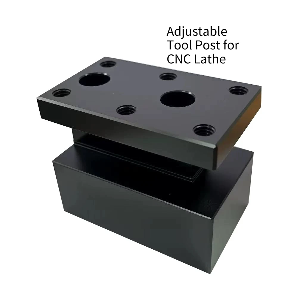 CNC Lathe Tool Holder Double Row 55mm Center Height Steel Precision Heavy Duty Universal for Turning Milling Machine Accessories