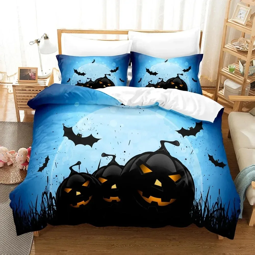 

3D Print All Saints Day Halloween Bedding Set Double Twin King Duvet Cover Comforter Pillowcase Boys Girls Adults Bedroom