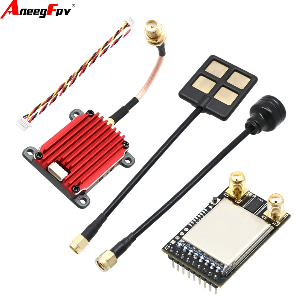 LST 4.9G1.6W VTX 8CH Video VTX FPV  Transmitter  with Audio for Long Range Racer Drone 1600mW Video FPV Receiver Module