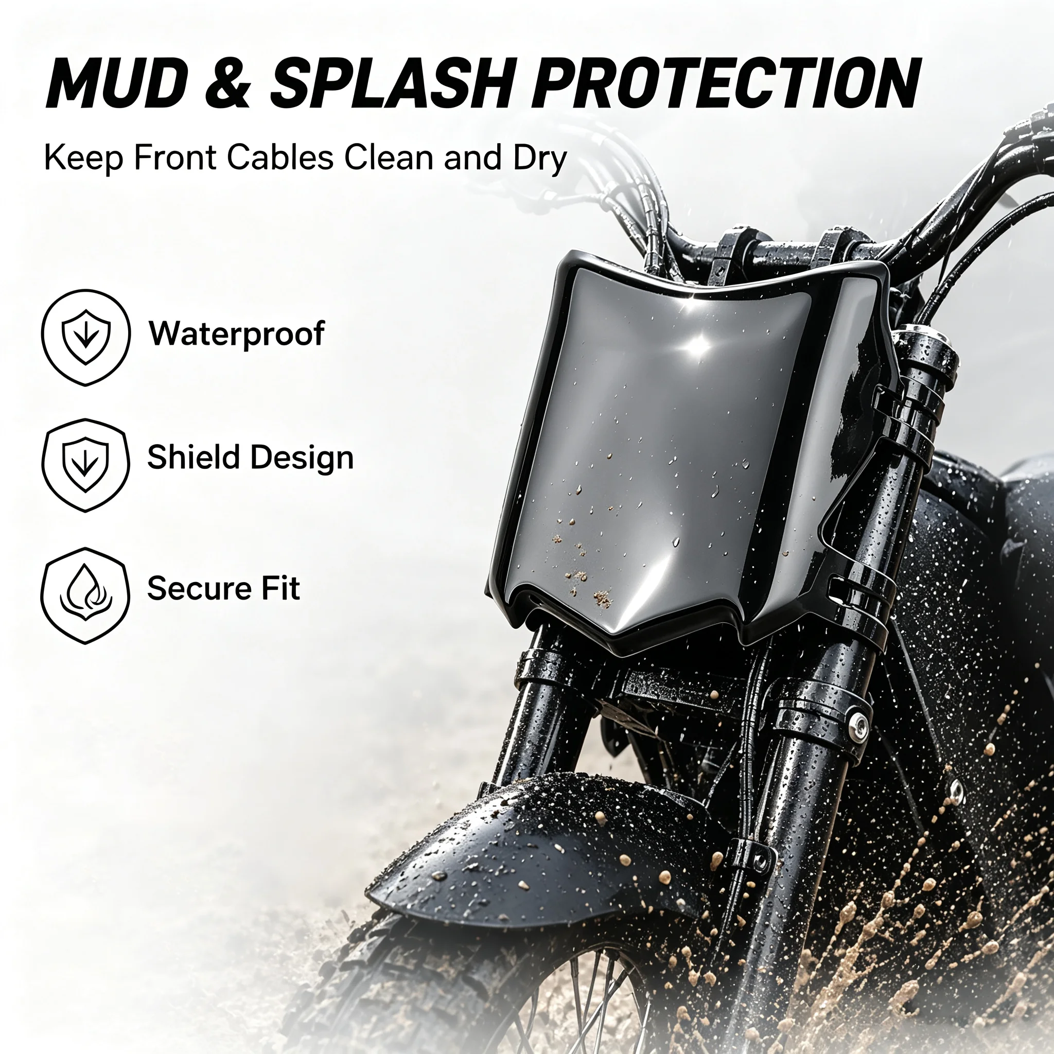 For Surron S X Stark Varg Talaria Sting Q20 Front License Plate Precise Fit Replacement Wear Resistant Dirt E-Bike Parts