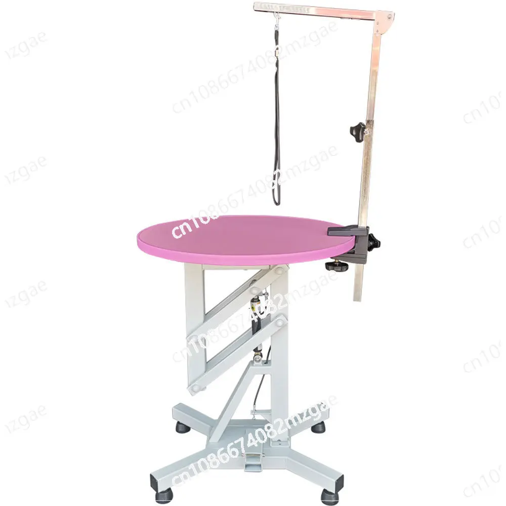 60cm Air Pressure Pet Grooming Table N-209 Hair Trimming Shape Pneumatic Lift Rotary Shearing Teddy Grooming Table