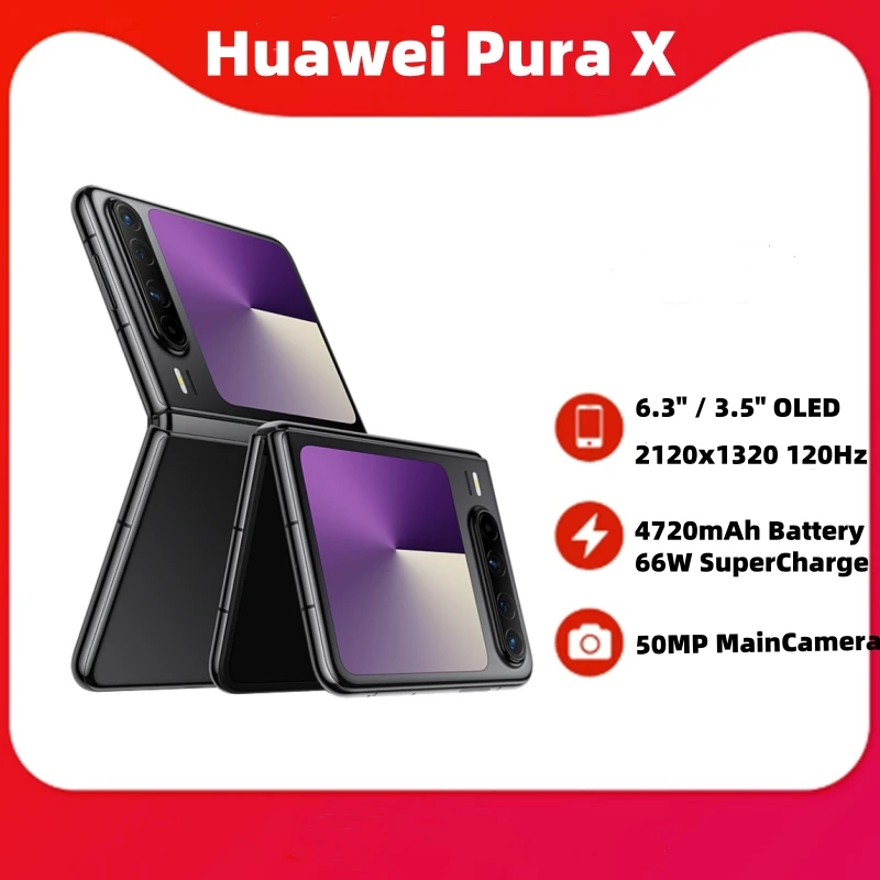 화웨이 푸라 X 6.3인치 OLED 스마트폰 이미지