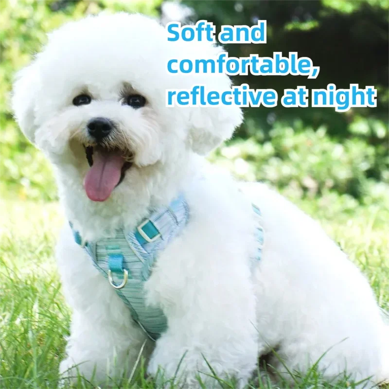 

Dog Vest Harness Breathable Comfortable Adjustable Small Medium Dogs Anti Burst Reflective Pet Supplies Pet Products Best Seller