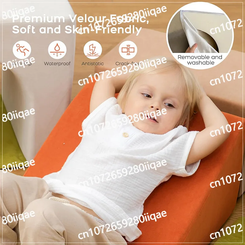 Modular play sofa foam sofa block 7-piece set puzzle large building block combination