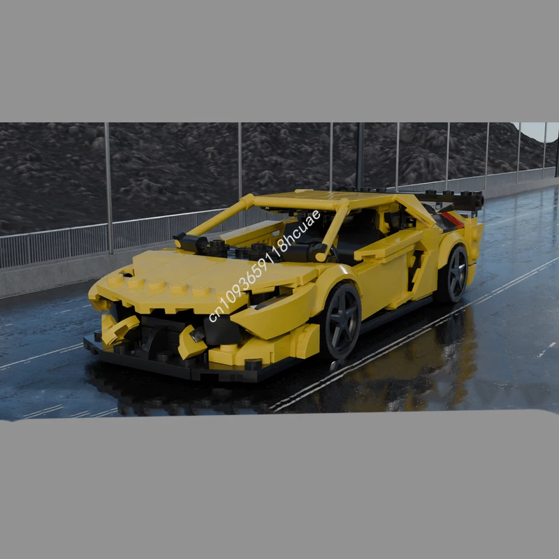 

393pcs MOC Lamborghinier Aventador SVJ City Champions Super Car Building Blocks creativity Christmas toy Gift teenager Adult