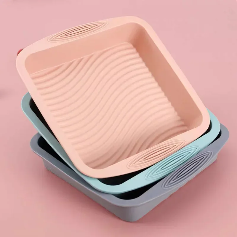 Food Grade Round Square Cake Mold Heat-resistant Silicone Baking Tray Baking Utensil