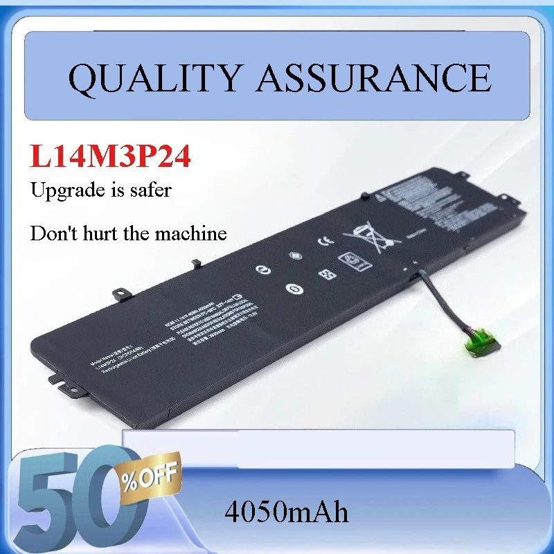 L14M3P24 Laptop Battery For Lenovo IdeaPad Y700-14ISK 700-15ISK 700-17ISK Legion Y520-15IKBA L16S3P24 45WH/4050mAh
