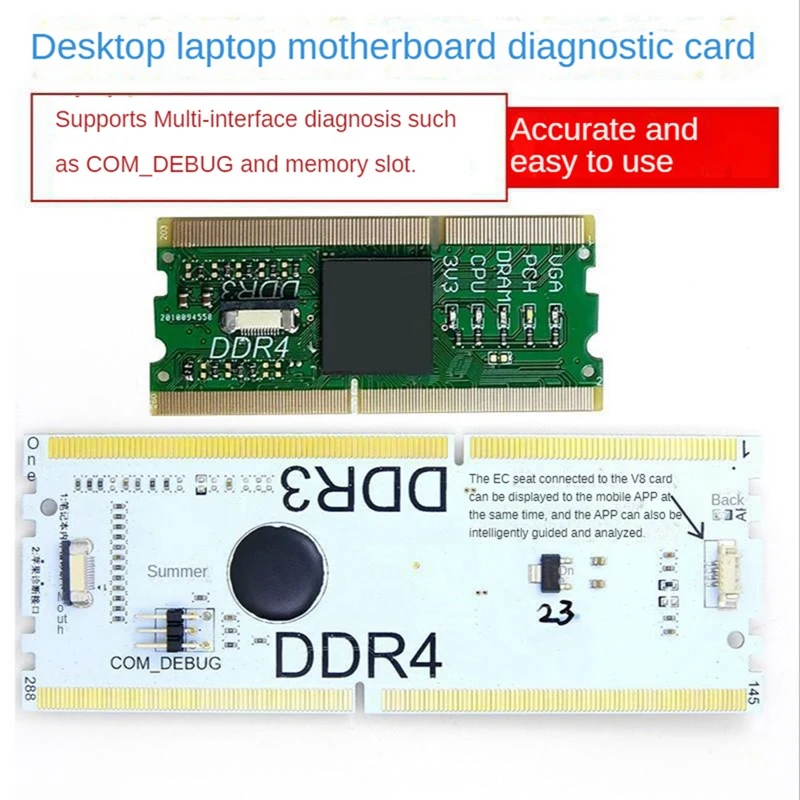 Memory Slot DDR3/DDR4 Diagnostic Analyzer Computer Diagnostic Card Notebook For DDR3/4 Repair