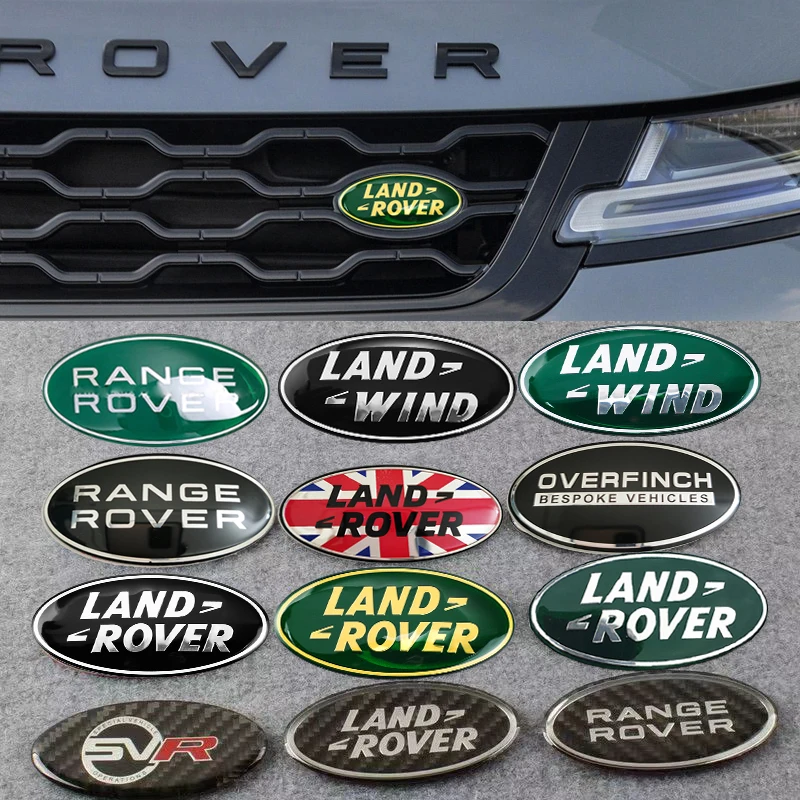 Image of Auto-Frontgrill-Emblem, Heckklappen-Aufkleber, Zubehör für Land Rover Range Rover Freelander Discovery Defender Evoque OVERFINCH