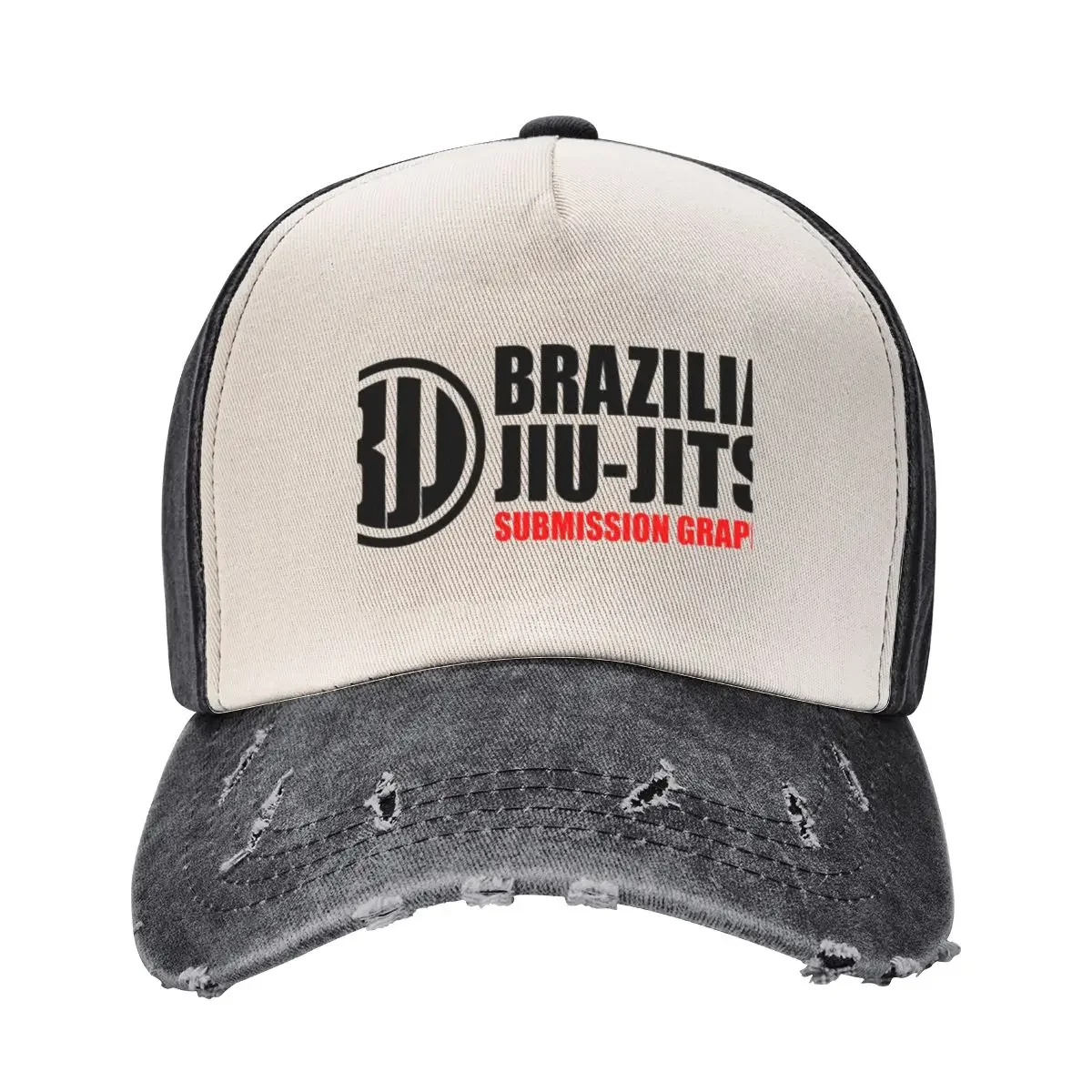 BJJ - Brazilian Jiu-Jitsu - Submission Grappling - White Baseball Cap Icon Sports Cap western Hat Caps Male Women's