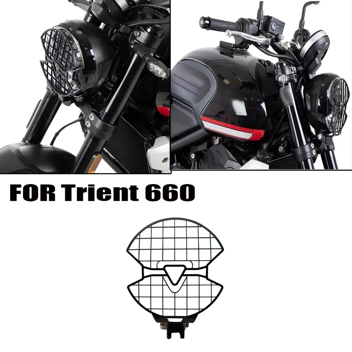 Motorcycle Headlight Protector Grille Guard Cover Protection Grill for TRIDENT660 Trident 660 Trident660 2021