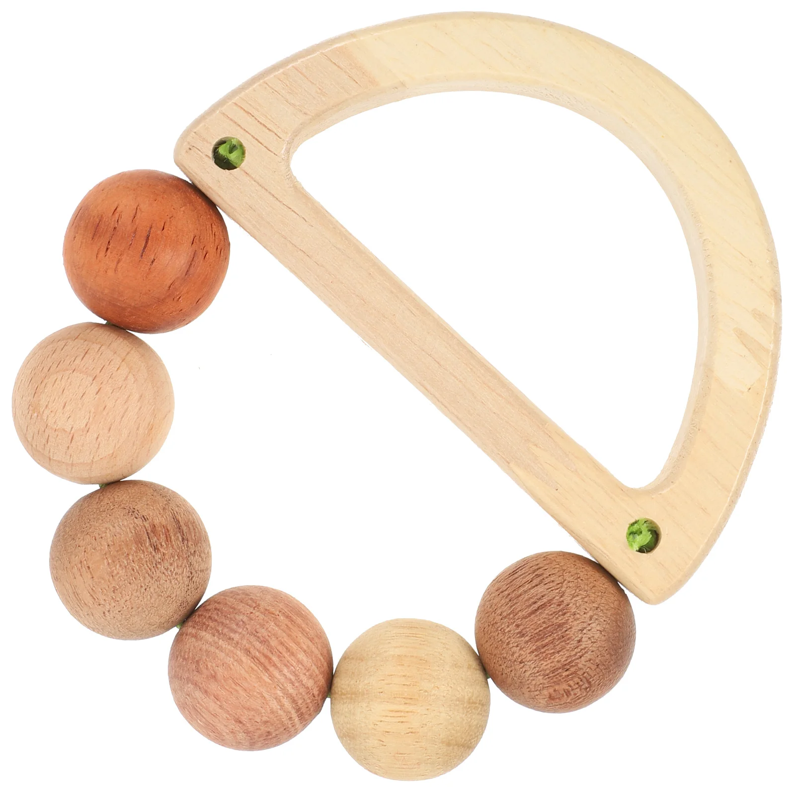 Wooden Baby Cute Shapes Grasping Educational Teether Safe Lightweight Portable Newborn Toddler Infant