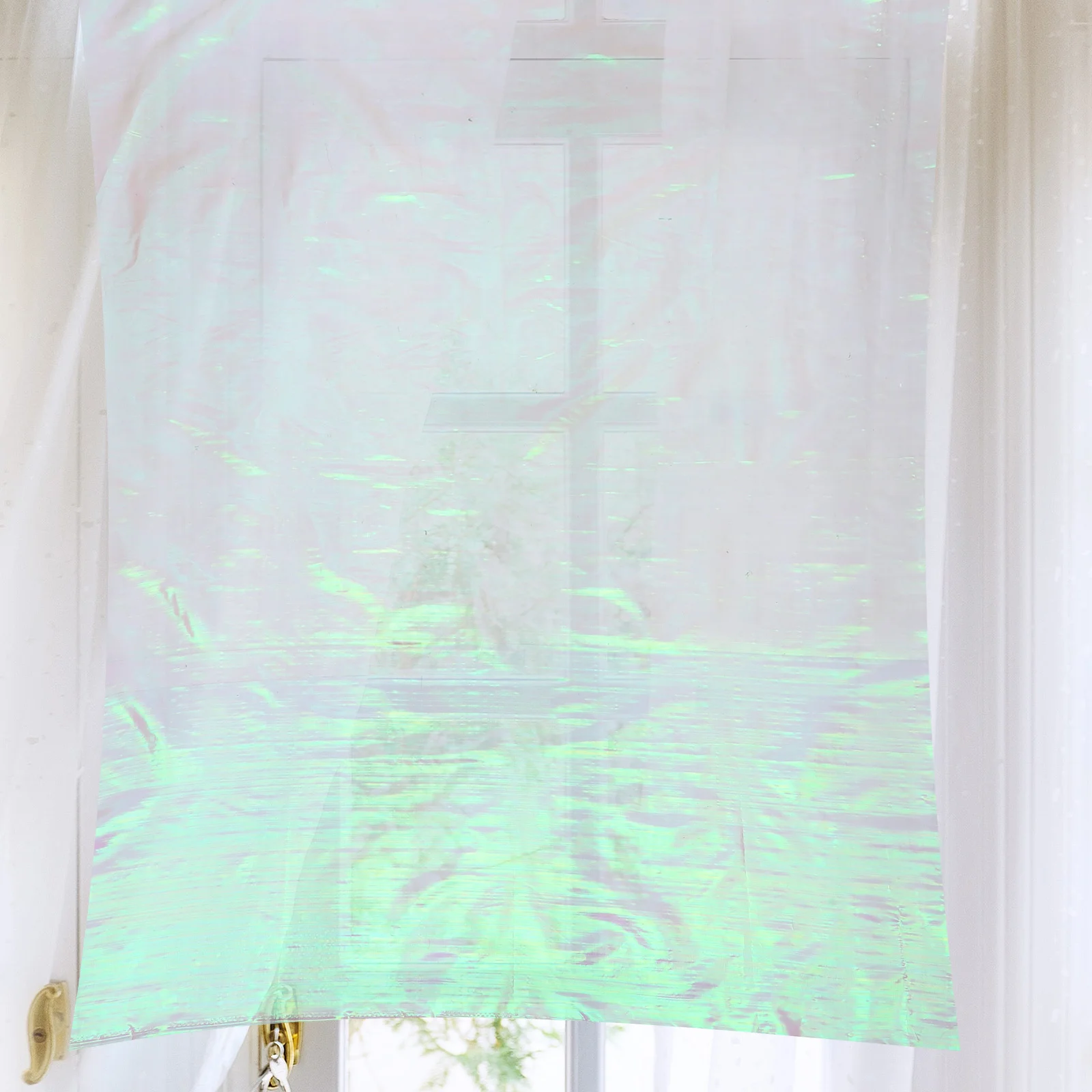 

Gradient Organza Fabric Shiny Lightweight Holographic Gauze For Wedding Dress Craft Trim Decoration Background Curtain