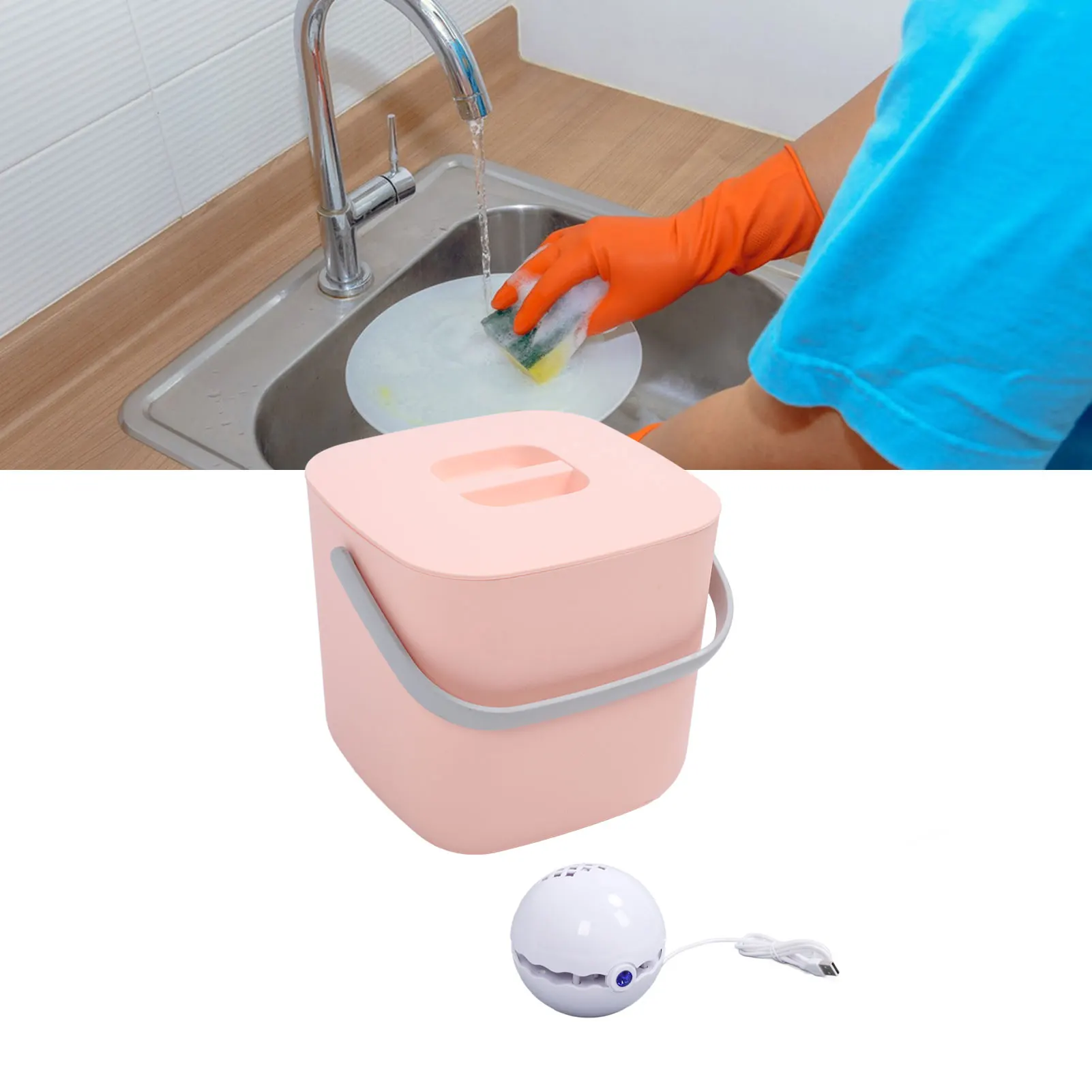 

Mini Sink Dishwasher Portable Auto Shutdown Efficient USB Dish Washing Machine for Home Kitchen Small Househould Dishwasher