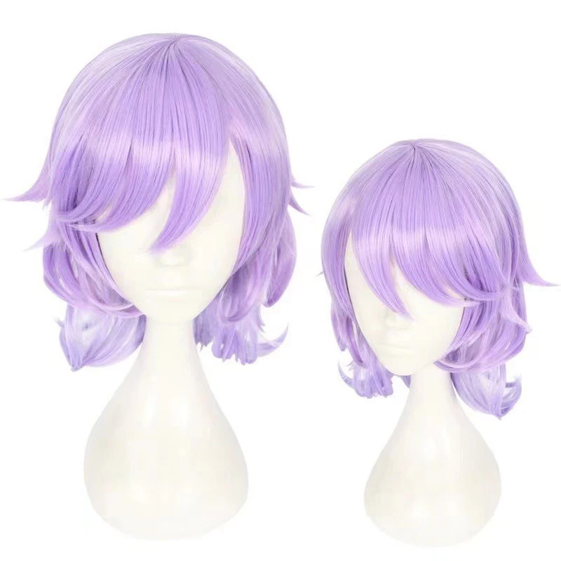 Epel felmier cos curto encaracolado bola de cabelo mulher vestido de noite jogo moda headwear jogo disney torcido país das maravilhas papel peruca