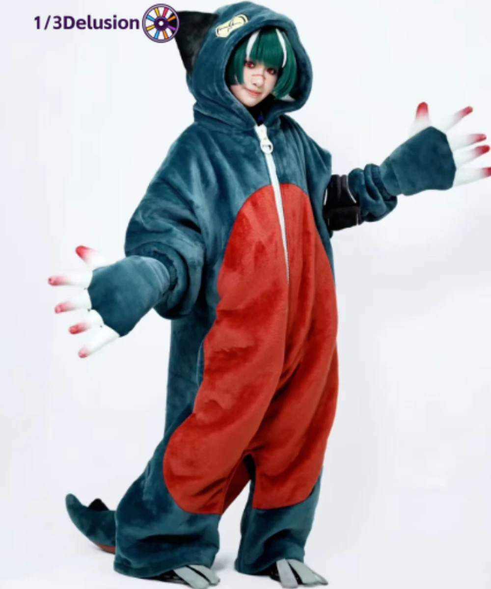 

Косплей-костюм Gachiakuta-Gita: высококачественная пижама, полный комплект, с отстегивающимся хвостом, 1/3 Delusion