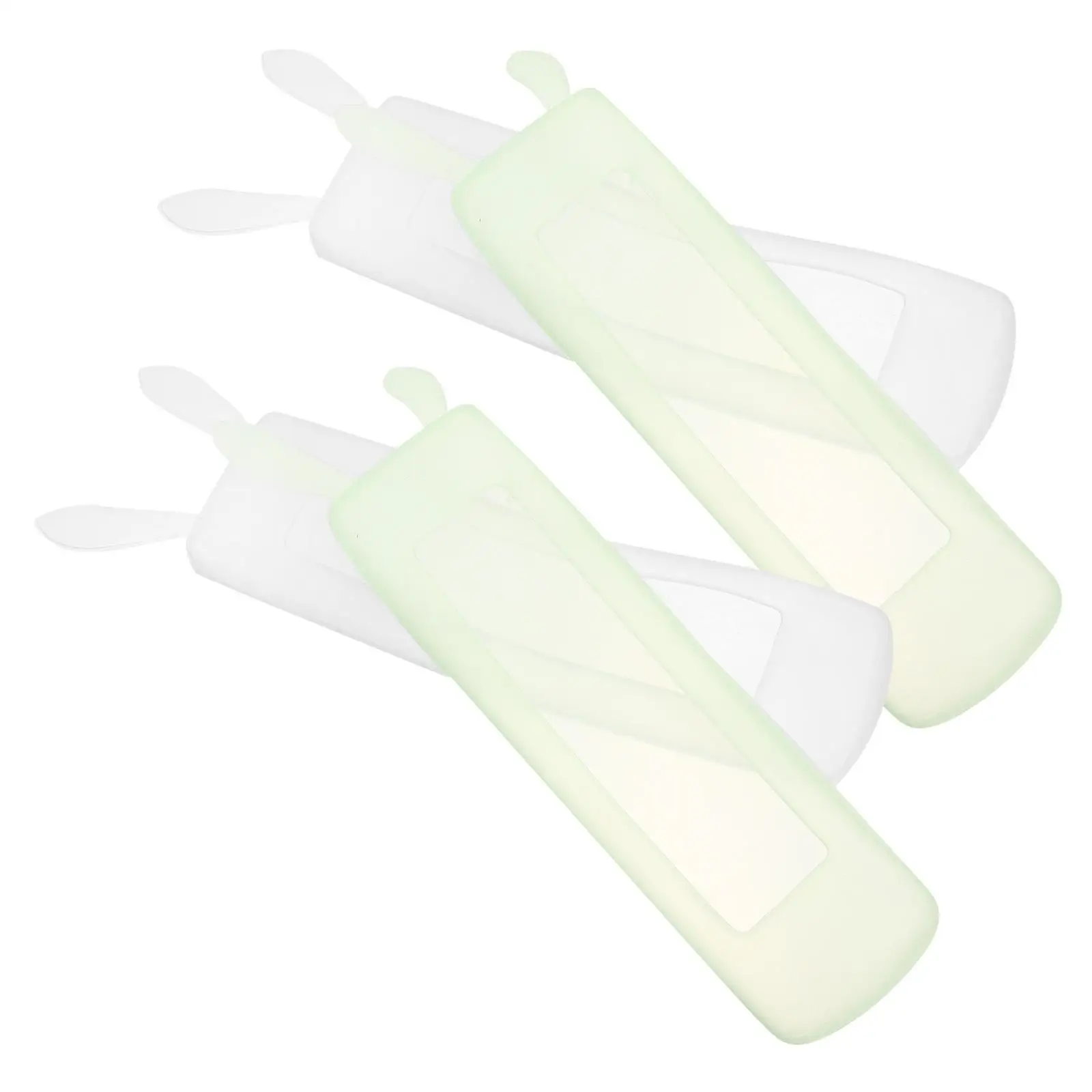 4 Pcs Fan Rabbit Remote Control Case Couch Protector Silica Gel Transparent Covers
