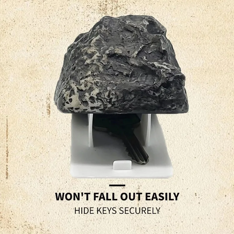 

Скрывалка для ключей с имитацией камня - водонепроницаемый ящик для хранения ключей на открытом воздухе для сада, двора, запасной держатель для ключей с камуфляжем и скрытым отделением