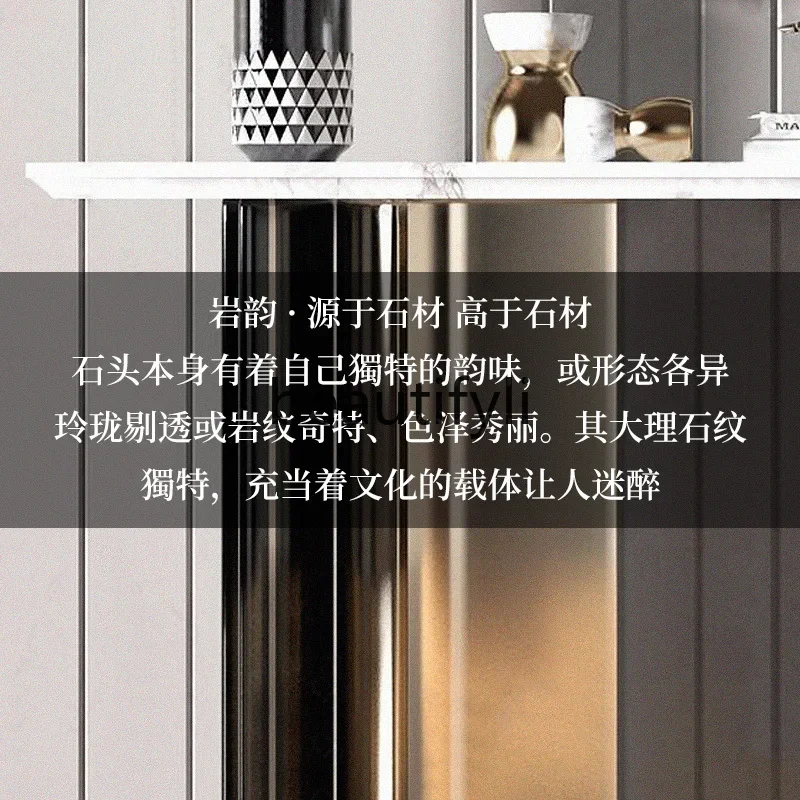 Light luxury entrance table Entry foyer Decorative entrance cabinet Italian aisle End view table Living room entrance caseH