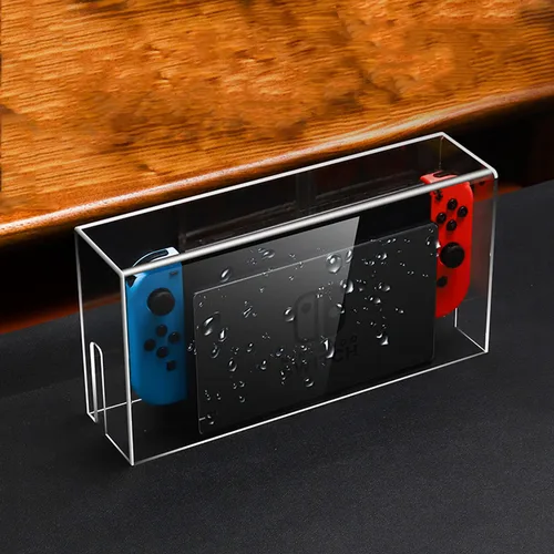 Imagen 2 del producto Caja de exhibición, cubierta antipolvo para Nintendo Switch NS, consola de juegos, funda protectora, cubiertas duras acrílicas, accesorios Oled para interruptor