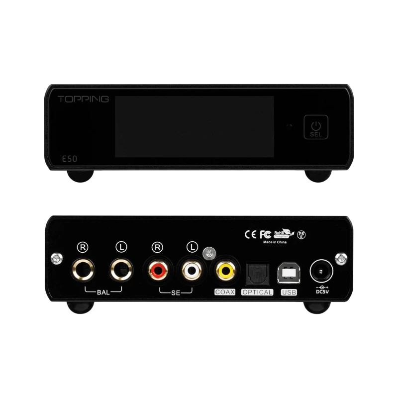 TOPPING E50 MQA Decoder ES9068AS 32Bit/768kHz DSD512 DAC with Remote Control