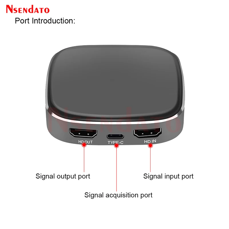 Tarjeta de captura de vídeo 4K tipo C Compatible con HDMI a USB3.0 1080P 60fps USB C grabadora de vídeo Compatible con HDMI para transmisión en vivo