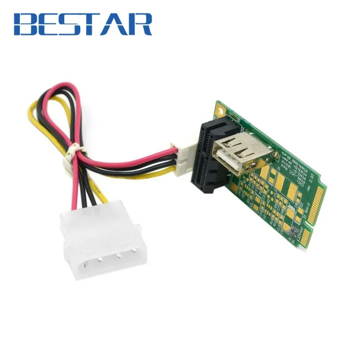 

Удлинитель Mini PCI-E к PCI-E x1 pci Express 1X Карта адаптера mini pcie к pcie с USB-портером