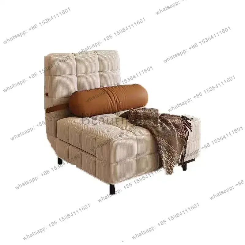 PG Adults Portable Fabric Bed Sofa Living Room Pull Out Nordic Double Bedroom Couch Chaise Foldable Lazy Divani Home Furniture