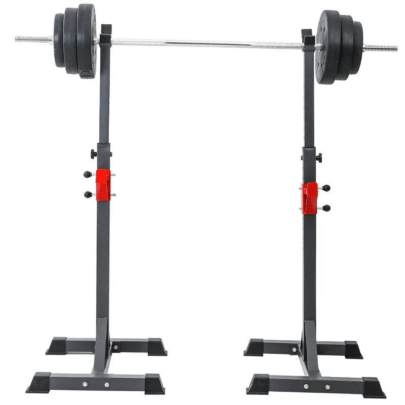 Portable Weightlifting Frame Set, Barbell Bar, Barbell, Fitness Chair, Comprehensive Strength Training, Squat Frame