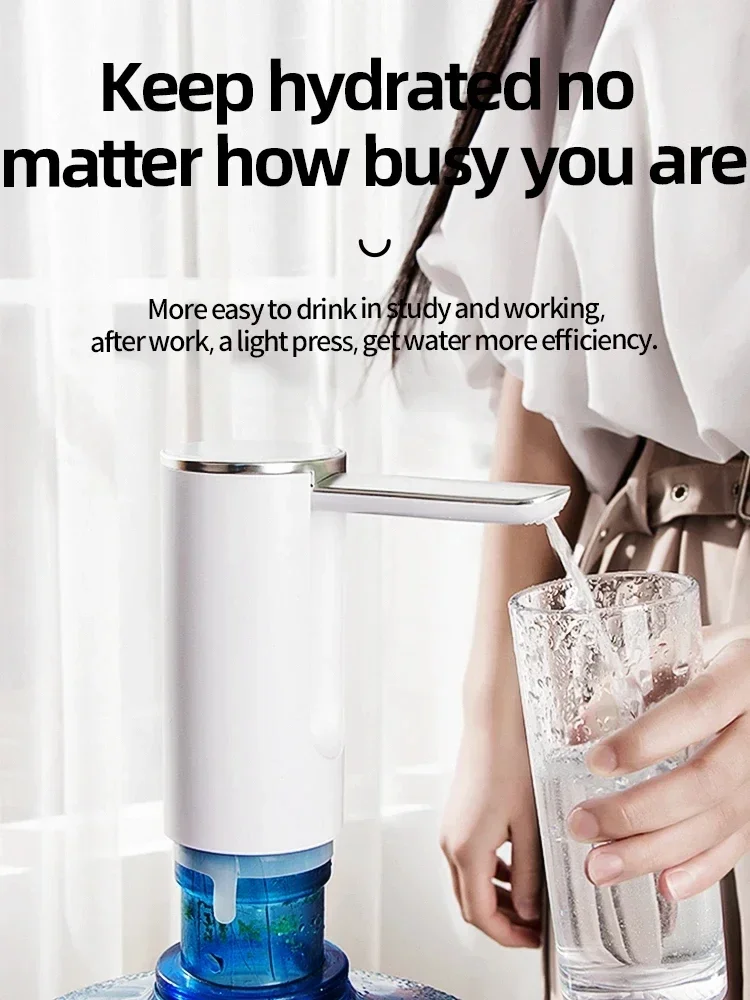Умная помпа для воды Xiaomi, электрический складной насос с USB-разъемом, устройство для всасывания минеральной воды, Настольный диспенсер