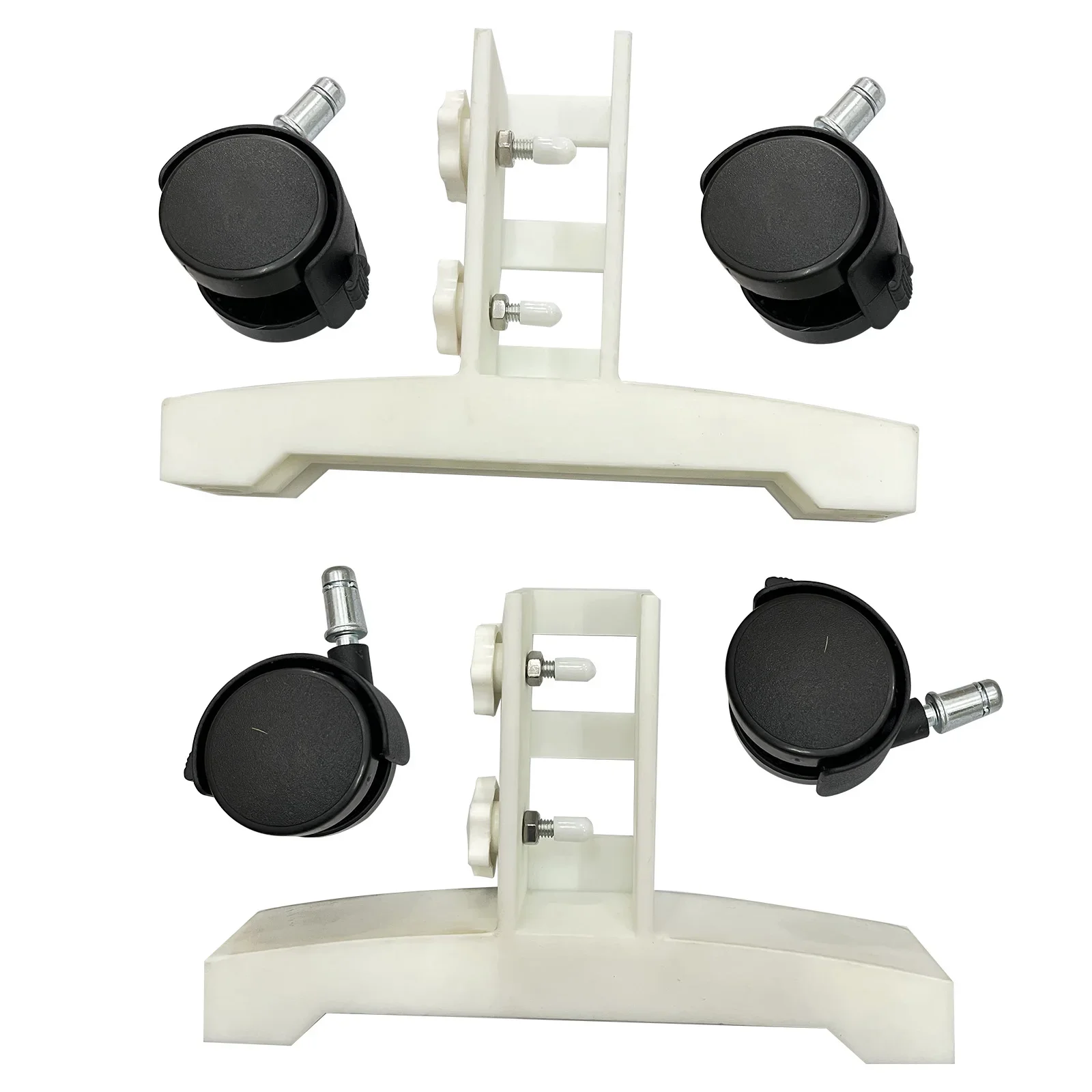 1Pair Bracket Infrared Heating Panel Stand Feet Bracket Portable Infrared Heater Adjustable Legs Stands With Wheel Easy Movement