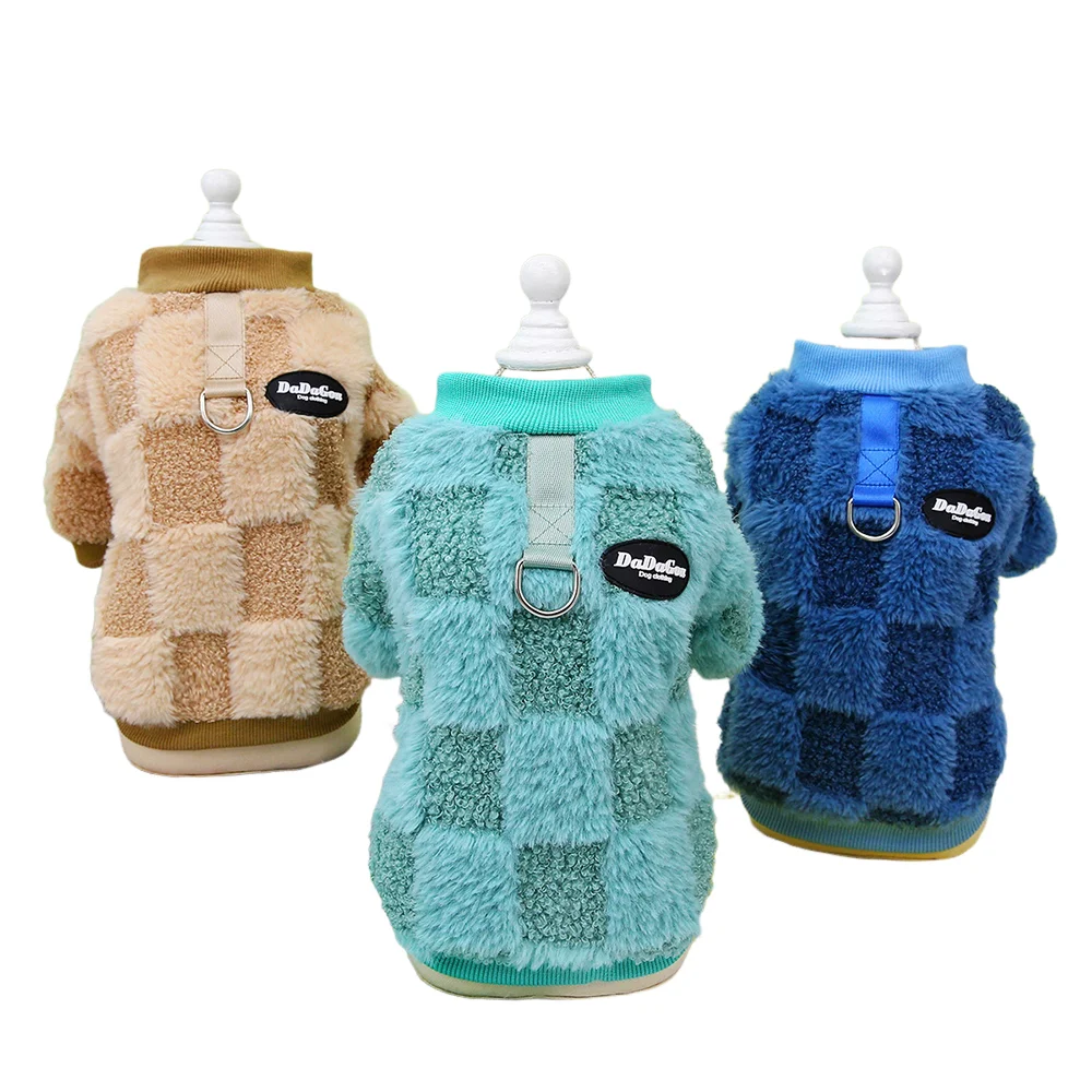 Fleece Dog Hoodie Winter Pet Dog Clothes for Small Dogs Puppy Coat Outfit Soft Ropa Perro French Bulldog Clothing for Dogs Pug