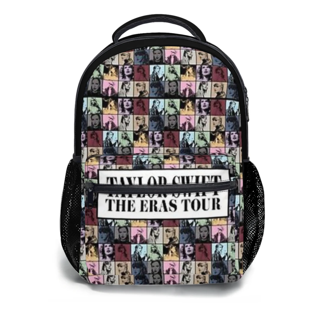 Nuova borsa zaino alla moda the eras tour borsa per libri alla moda di grande capacità Multi-tasche regolabile 17 pollici