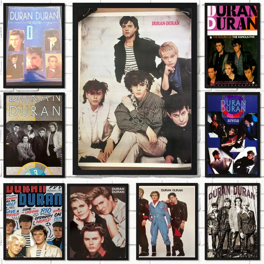 band D-Duran Duran-N Poster Self Adhesive Wall Decor for Modern Home Cafe Office and Bar