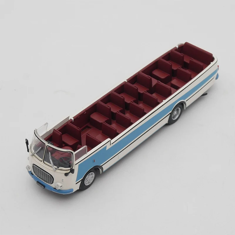 Diecast 1:72 Scale Ist Jelcz 043 Cabrio Bus Simulation Alloy Car Model Static Display Collectible Gift Toy Souvenir Decration