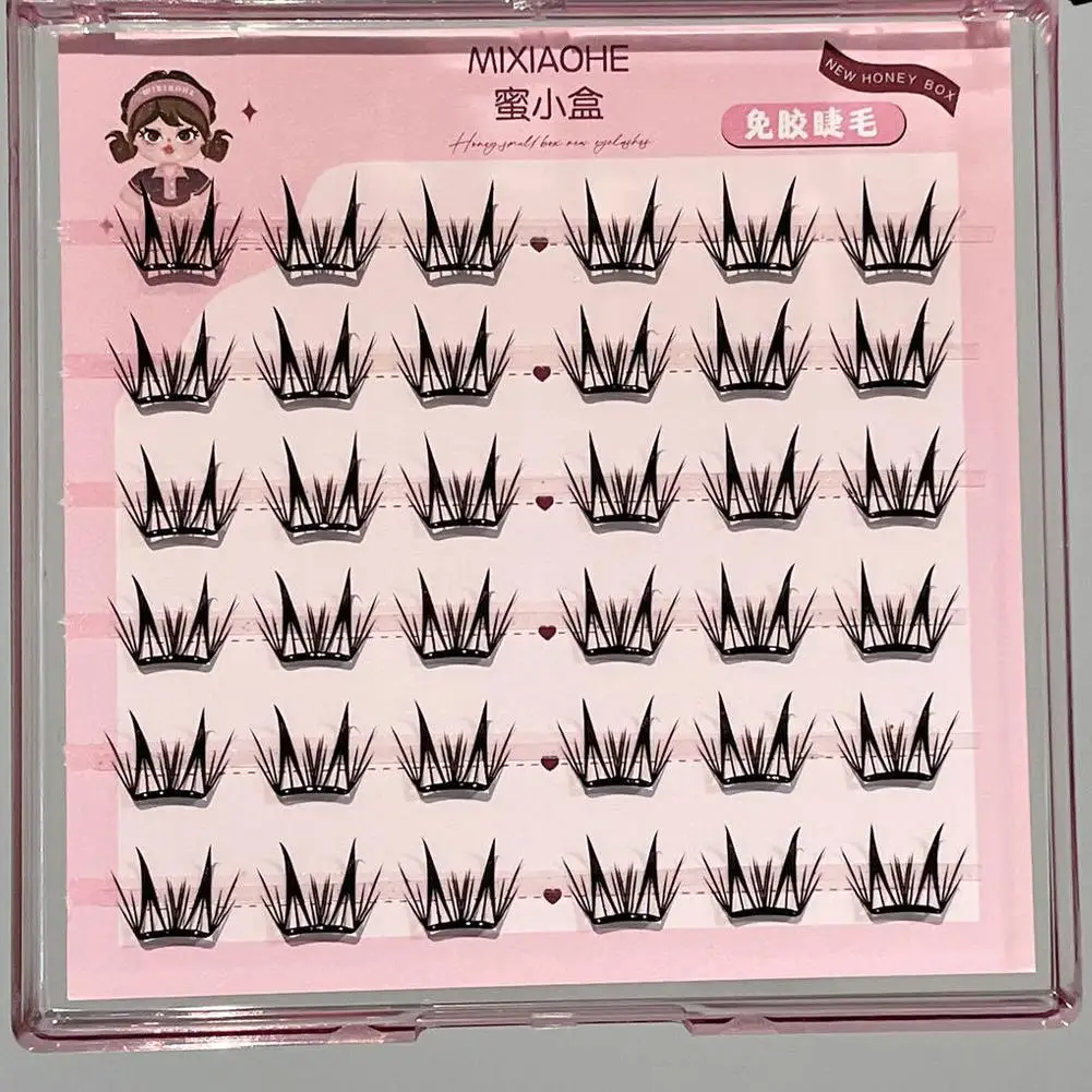 ナチュラルなつけまつげ、ミックスウィスピーラッシュセグメンテーション、コミックラッシュクラスター、パーティー、結婚式、デートに