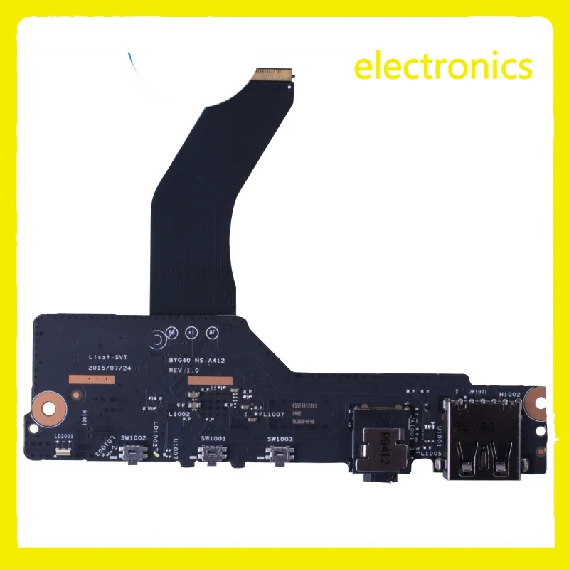 High quality original BYG40 NS-A412 for Lenovo Yoga 900-13ISK Laptop USB Audio Board with cable 100% Fully Tested Free Ship48444