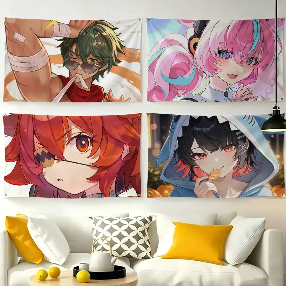 Game Zenless Zone Zero  Flags Wall Hanging Tapestry Outdoor Garage Room Decorative flag Background Blanket
