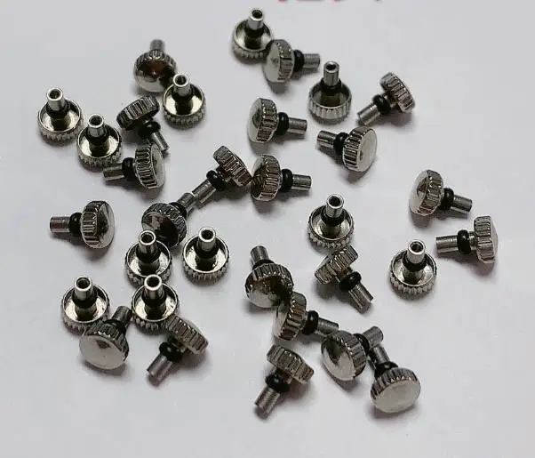 100pcs/lot Replacement Parts Silver Color Watch Crown for 46941 46943 W6461