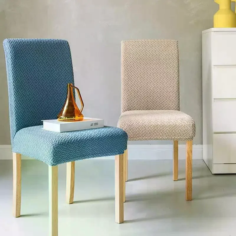 Dining Chair Covers Stretch Soft Jacquard Fabric Stain Resistant Home Kitchen Party Use No Spill Worry Easy Clean