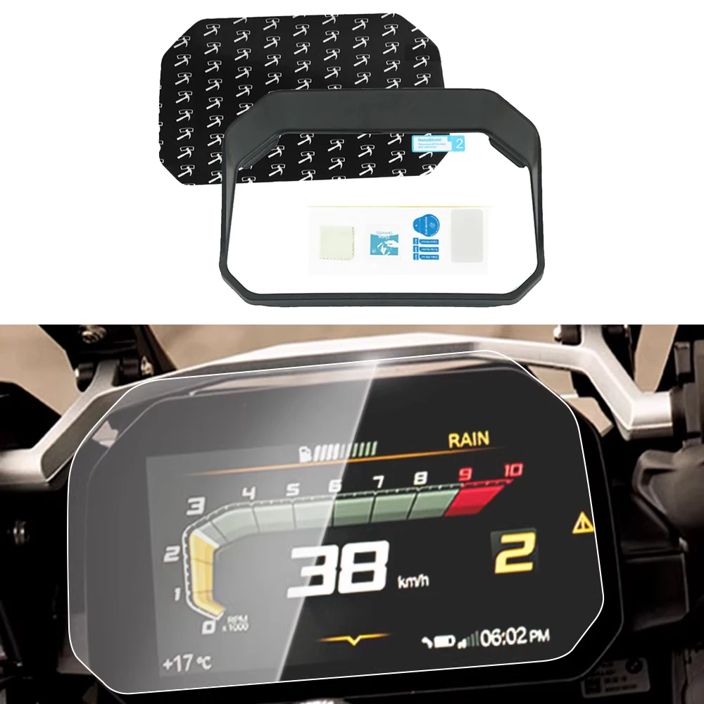 Für BMW R1300GS R1250GS LC Adv F900GS F900XR F900R F750GS F850GS C400X S1000XR Motorrad TPU Bildschirmfolie Sonnenschutz Tachoabdeckung