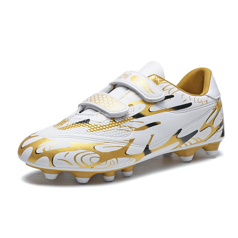 

Hook and Loop Design Football Boots Long Short Studs Non-slip Wearproof Outdoor Athletic Sneakers
