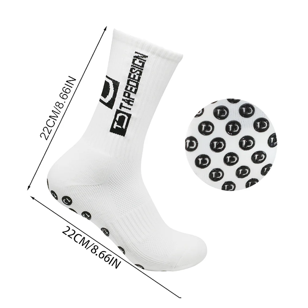 4 Stück rutschfeste Silikon-Sportsocken, Beinschützer für Herren und Damen, Basketball- und Fahrrad-Schutzverband mit Kordelzug, Balltasche – Detail 5