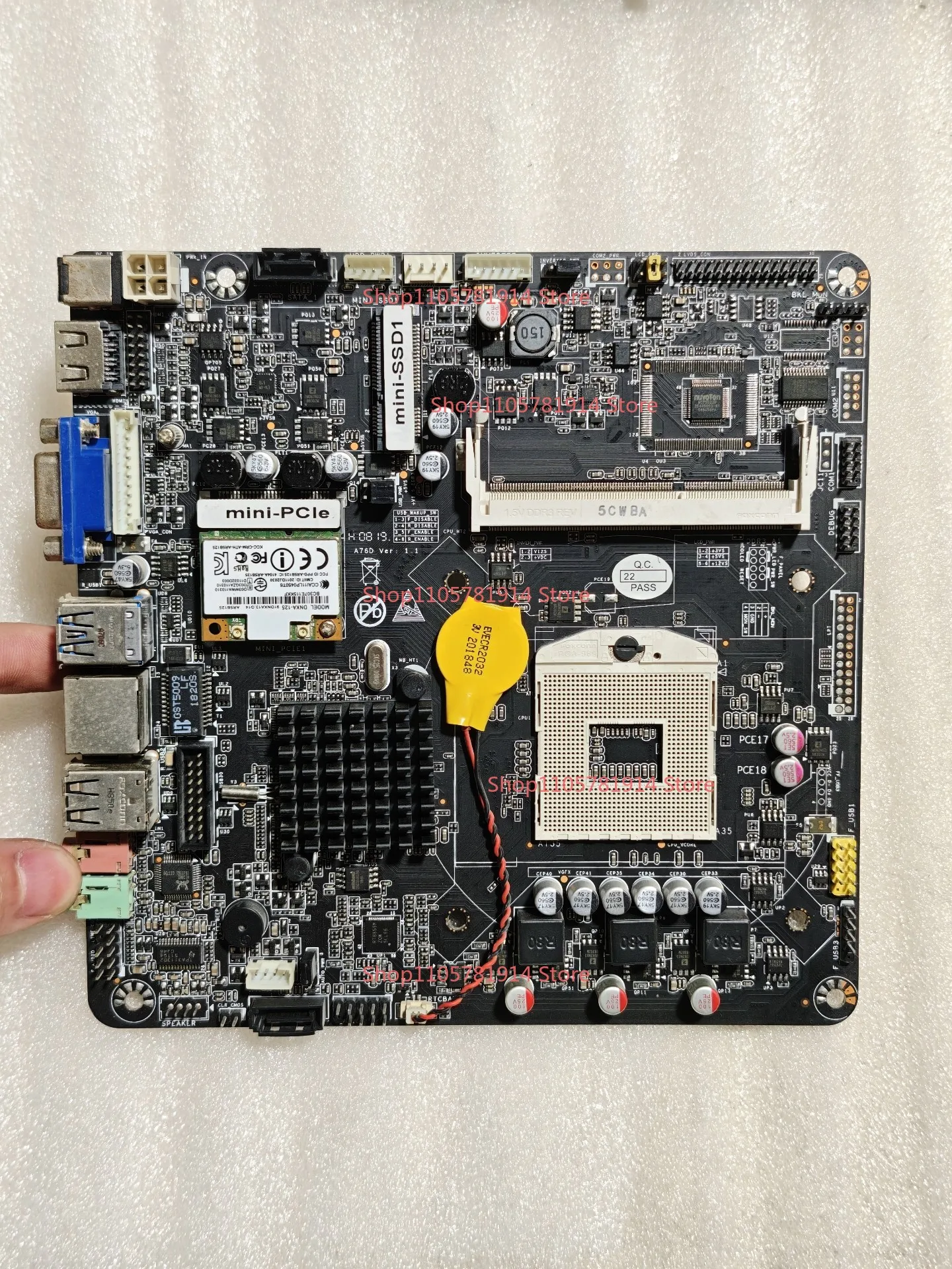 For A76D V1.1 All-in-one Main Board, Specification 17x17, Support 2nd/3rd Generation Core Mobile Processor