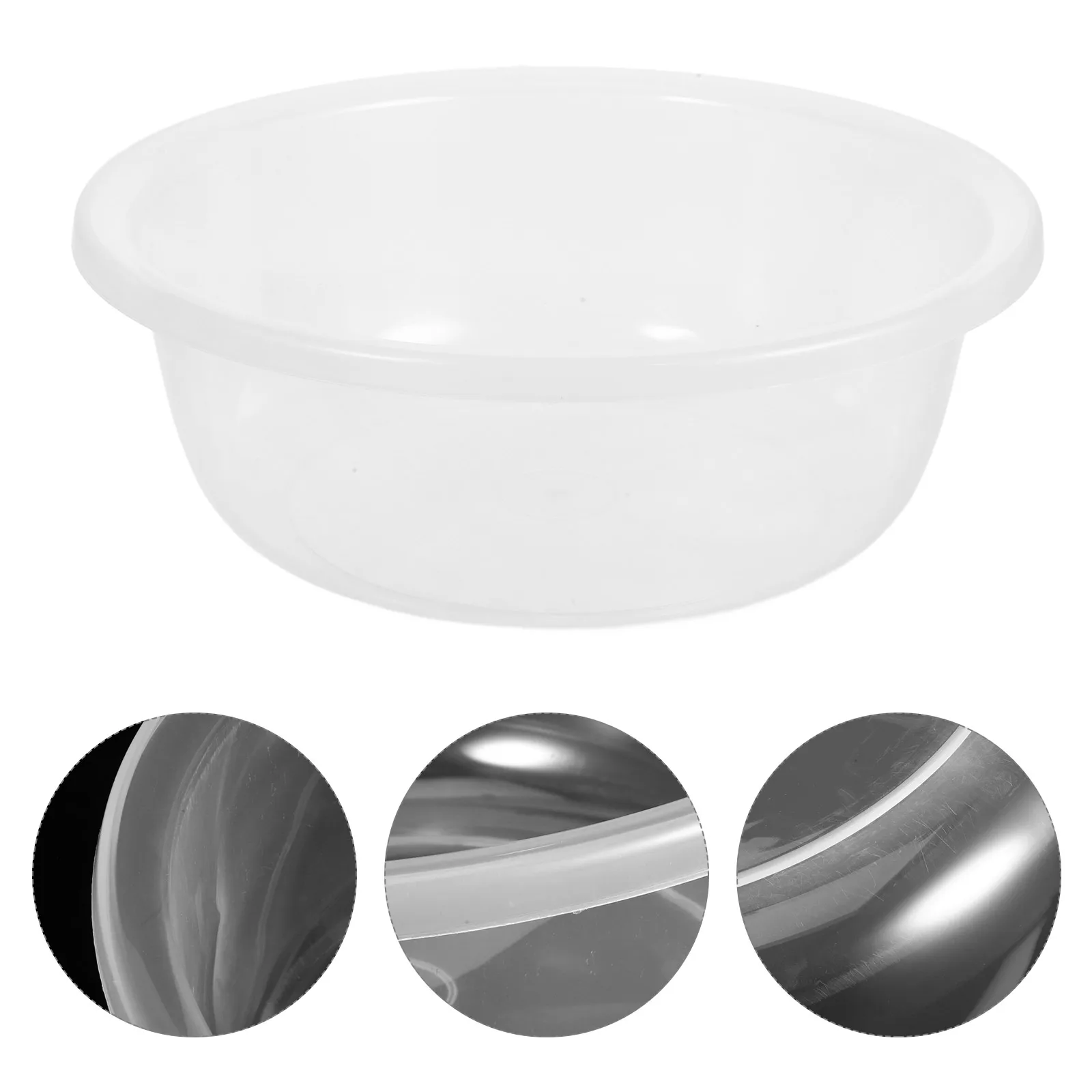 Transparent Wash Basin for Kids Large Capacity Smooth Edges Foot Bath Clear Face Basin Baby Bottle Washing Dish Laundry Tub Kids