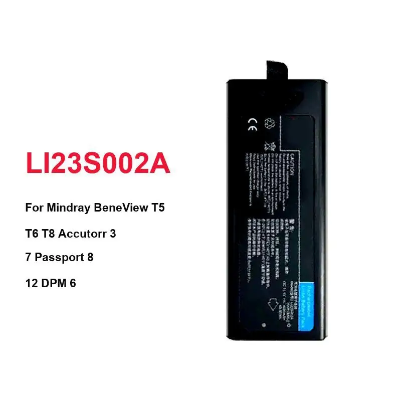 

Аккумулятор для медицинского монитора LI23S002A 4500 мАч для Mindray Beneview T5 T6 T8 Accutorr 3 7 Passport 8 12 Dpm 6 022-000008-00