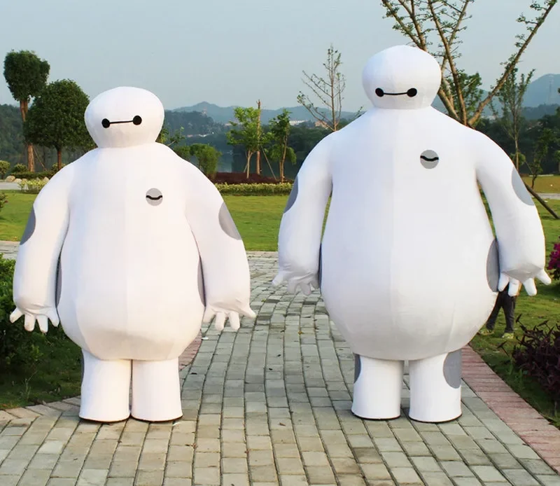 تأثيري Baymax شخصية كرتونية زي زي التميمة حفل الإعلان زي فستان بتصميم حالم حفلة الحيوان كرنفال الدعامة هدية